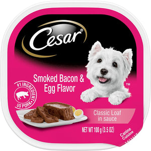 Cesar Canine Cuisine Sunrise Bacon & Eggs Flavor Wet Dog Food - 3.5 oz - Case of 24