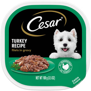 Cesar Canine Cuisine with Turkey in Meaty Juices Wet Dog Food - 3.5 oz - Case of 24