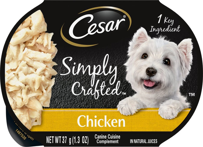 Cesar Simply Crafted Chicken Wet Dog Food - 1.3 oz - Case of 10