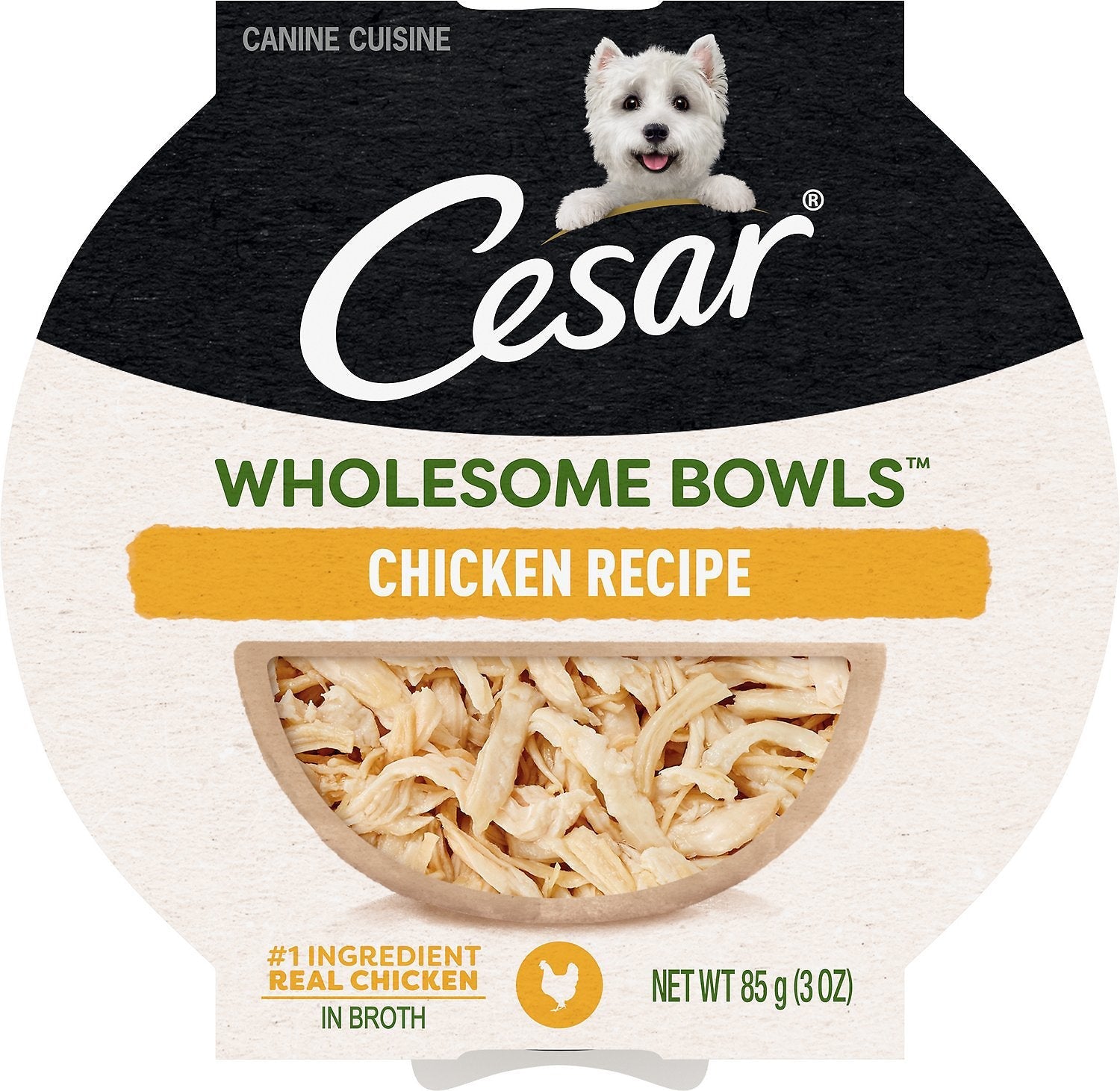 Cesar Wholesome Bowls Chicken Wet Dog Food - 3 oz - Case of 10  