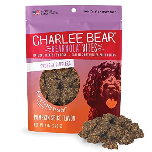 Charlee Bear Bearnola Bites Soft and Chewy Dog Treats - Pumpkin Spice - 8 Oz  