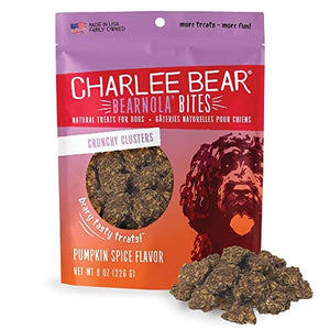 Charlee Bear Bearnola Bites Soft and Chewy Dog Treats - Pumpkin Spice - 8 Oz