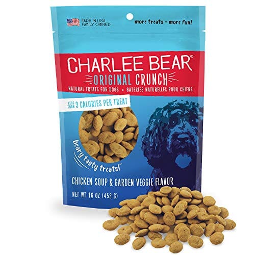 Charlee Bear Original Crunch Soft and Chewy Dog Treats - Chicken Soup and Garden - 16 Oz  