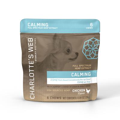 Charlotte's Webb Dog Hemp Calm Chew 6PC DSP - Case of  6  
