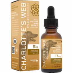 Charlotte's Webb Dog Hemp CBD Dog Supplement Drops Chicken 17MG 30ML  