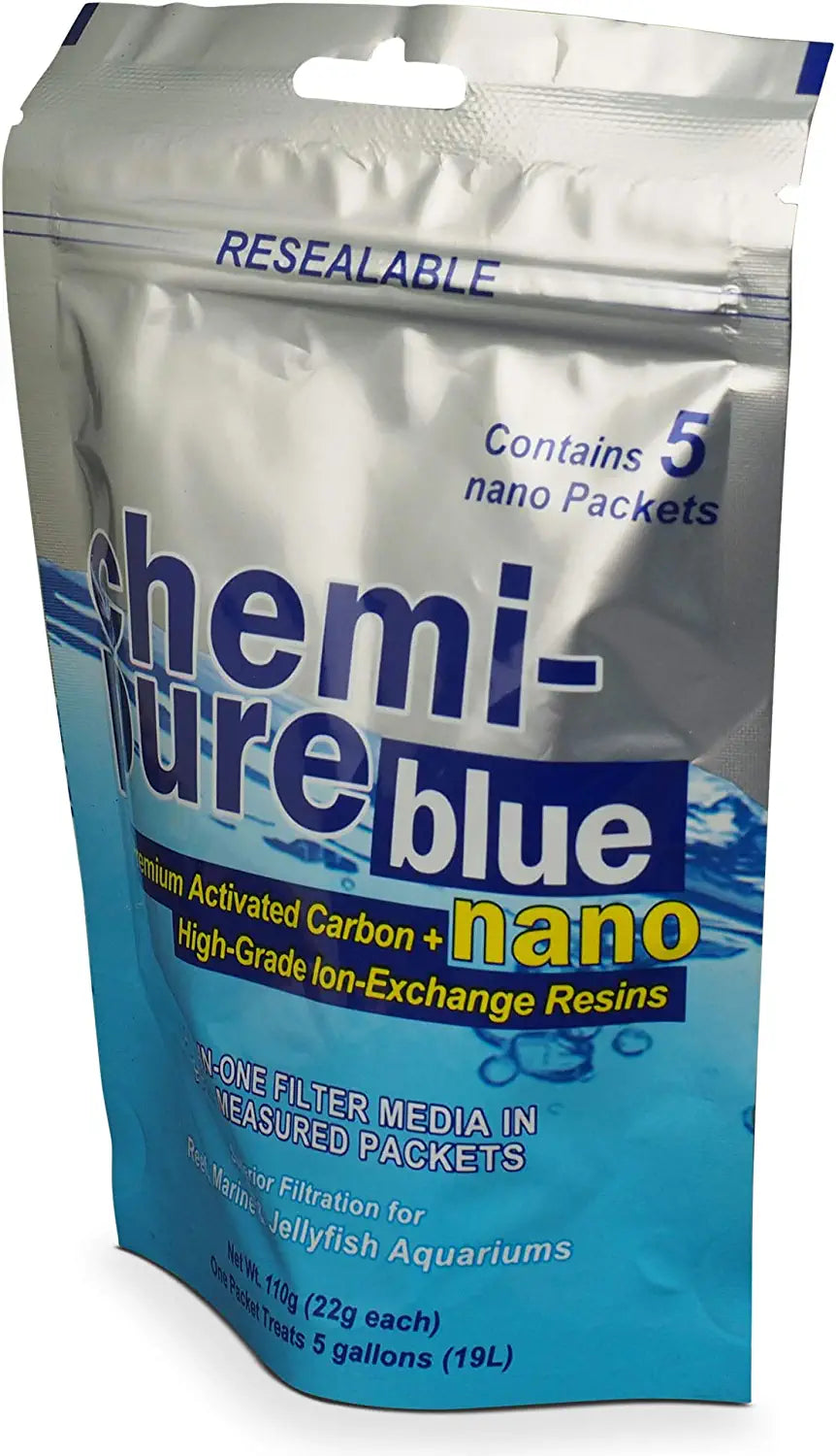 Chemi-Pure Blue Nano Packs Aquarium Filter Insert - 22 G - 5 Pack  