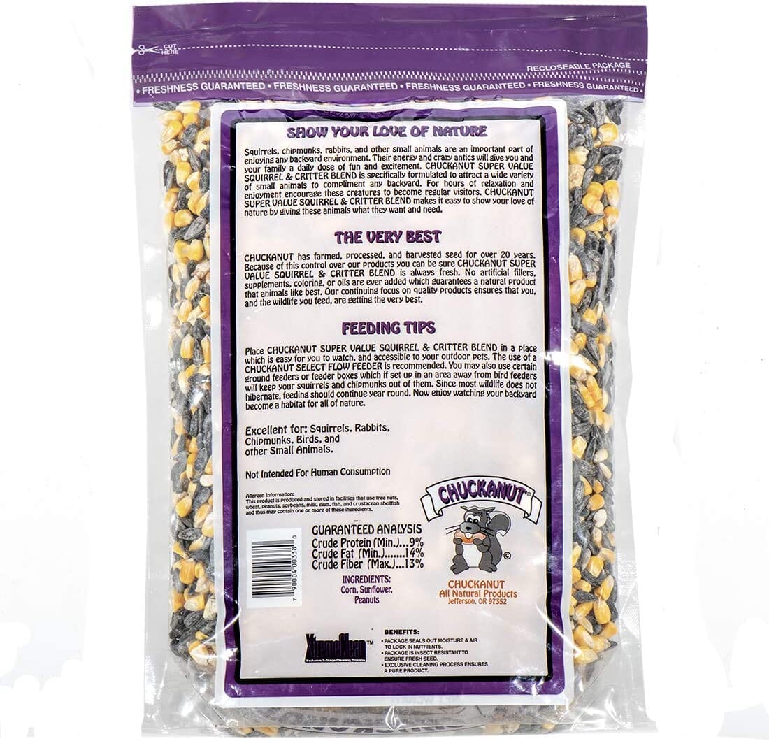 Chuckanut Super Value Squirrel & Critter Blend - 4 Lbs  