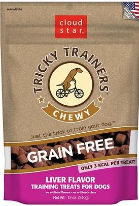 Cloud Star Grain Free Liver Chewy Tricky Trainers Soft and Chewy Dog Treats - 12 oz  