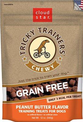 Cloud Star Grain Free Peanut Butter Chewy Tricky Trainers Soft and Chewy Dog Treats - 1...