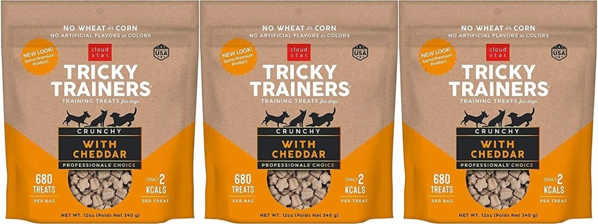 Cloud Star Tricky Trainers Cheddar Crunchy Tricky Trainers Biscuit Crunchy Dog Treats - 12 oz Bag  