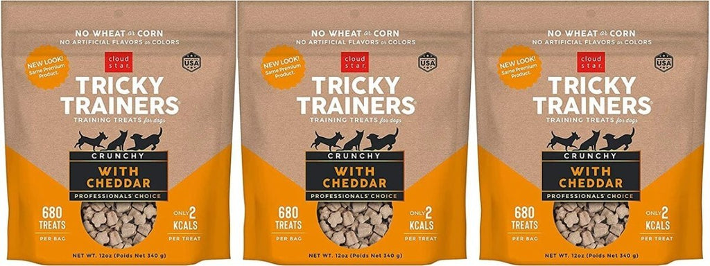 Cloud Star Tricky Trainers Cheddar Crunchy Tricky Trainers Biscuit Crunchy Dog Treats -...