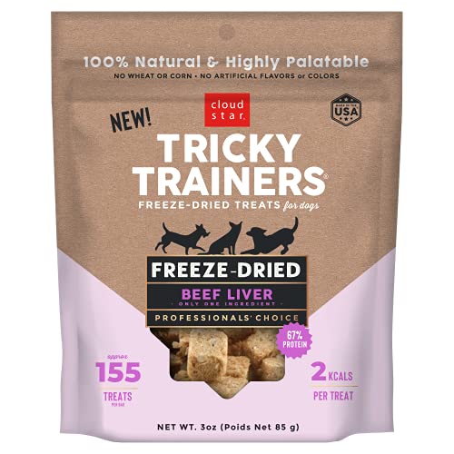 Cloud Star Tricky Trainers Freeze Dried Beef Liver Freeze-Dried Dog Treats - 3 oz  