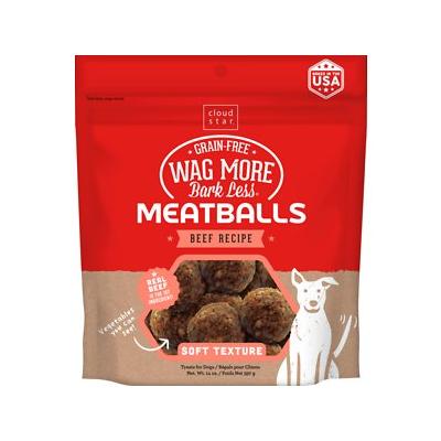 Cloud Star Wag More Bark Less Beef Recipe Meatballs - 14 oz Bag  