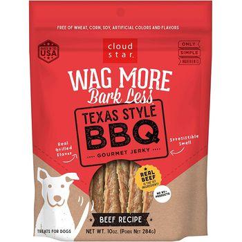 Cloud Star Wag More Bark Less Texas Style BBQ Beef Grilled Jerky Dog Jerky Treats - 10 ...
