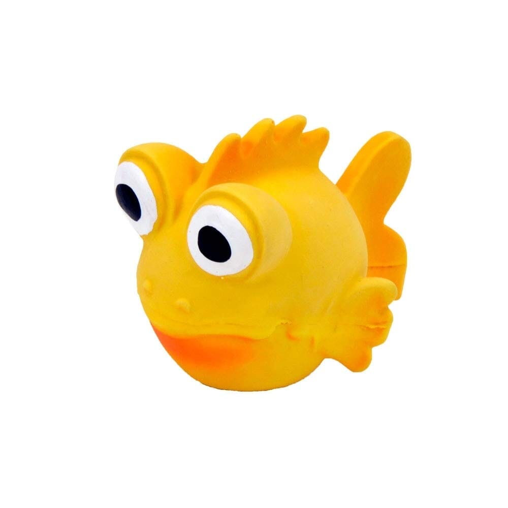 Coastal  Rascal Latex Goldfish Dog Toy - 3.5 In  