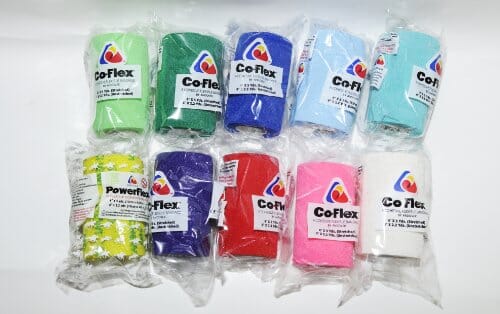 Coflex-Vet Cohesive Bandage - Assorted Neon - 4 In X 5 Yd - 18 Pack  