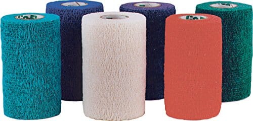 Coflex-Vet Cohesive Bandage - Assorted Rainbow - 4 In X 5 Yd - 18 Pack  