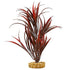 Colorburst Florals Blade Grass Plastic Aquarium Plant - Red - Large  