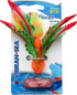 Colorburst Florals Ferndale Silk Style Plastic Aquarium Plant - Red - Mini  