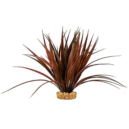 Colorburst Florals Mini Sword Plastic Aquarium Plant - Plum - Mini  