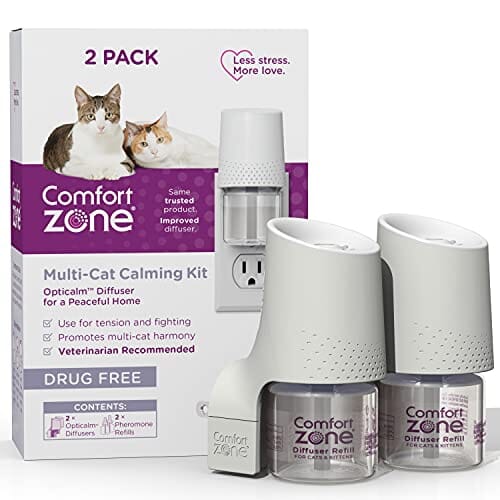 Comfort Zone Multi-Cat Diffuser Kit for Cats - 48 Ml - 2 Pack  