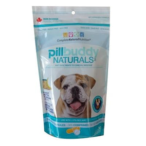 Complete Natural Nutrition Pill Buddys Peanut Butter & Bananas Dog Treats - 30 ct Bag