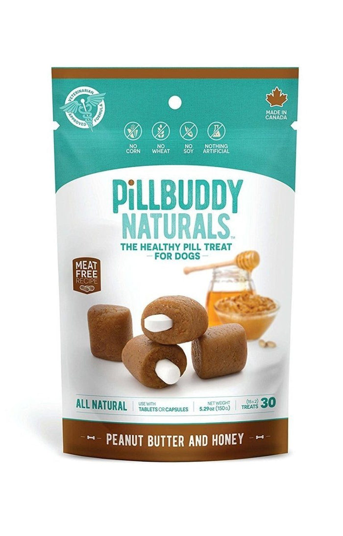 Complete Natural Nutrition Pill Buddys Peanut Butter & Honey Dog Treats - 30 ct Bag