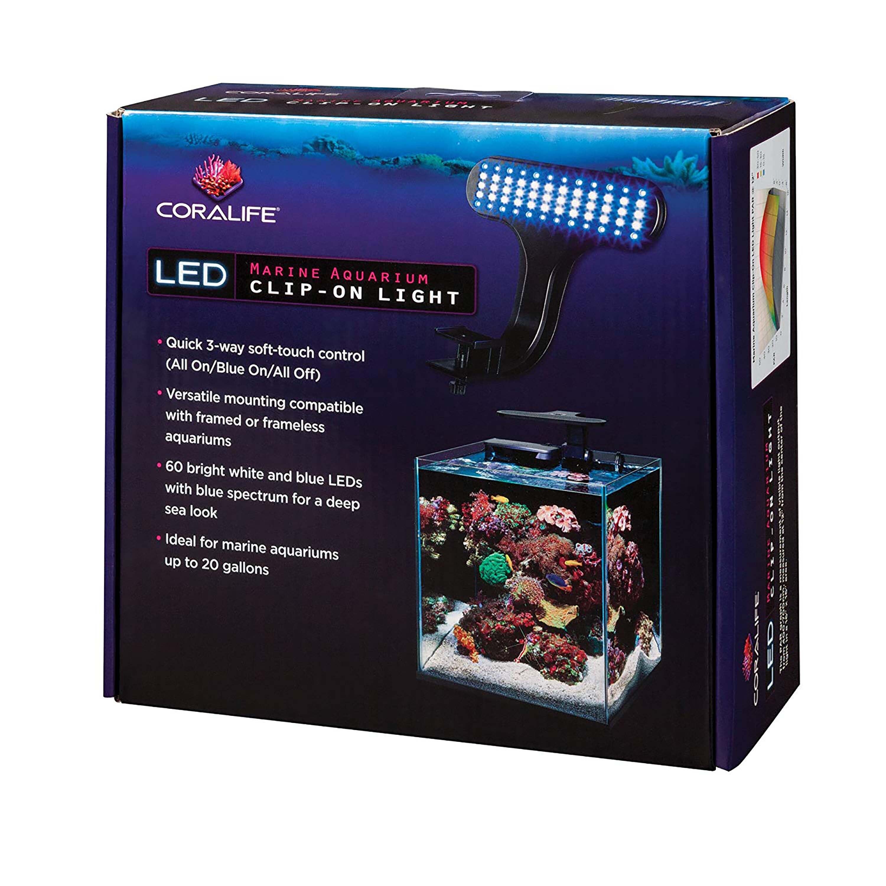 Coralife Clip-On Marine Aquarium LED Light Fixture  