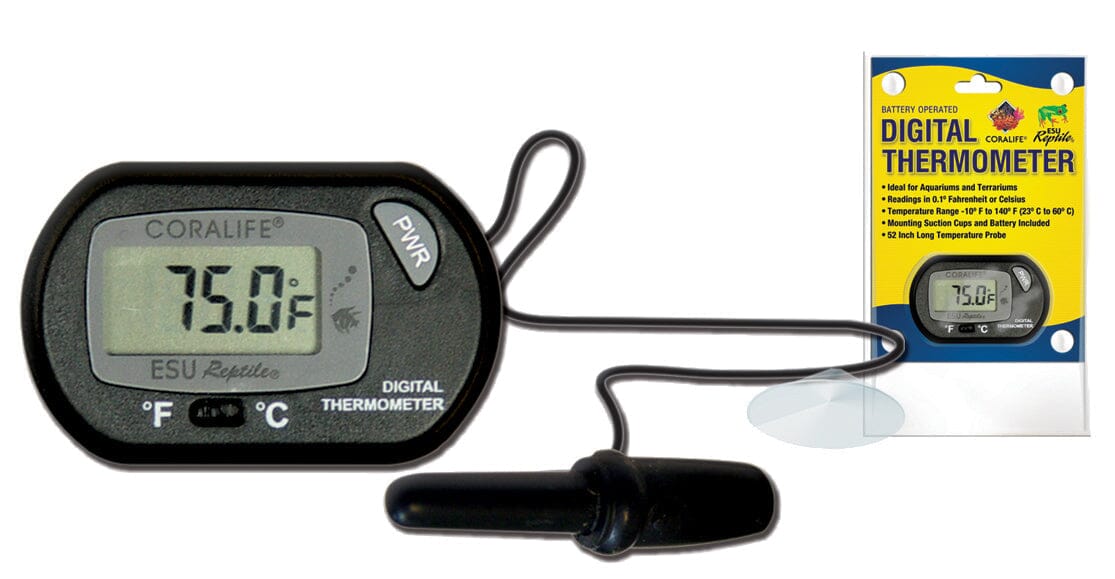 Coralife Digital Aquarium Thermometer - 2 X 1 X 5 In  