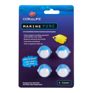 Coralife Marine PURE Water Care Bacteria Supplement - 6 Count - 4 Pack