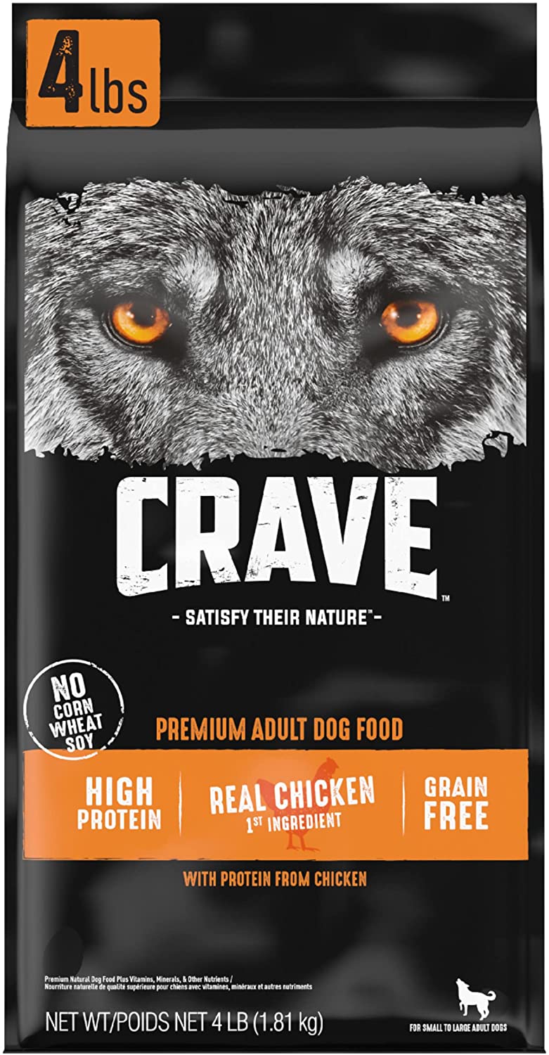 Crave Grain-Free Adult Formula Chicken Dry Dog Food - 4 lb Bag  