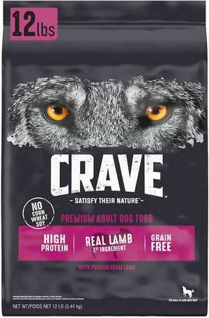 Crave Grain-Free Adult Premium Lamb & Venison Dry Dog Food - 12 lb Bag