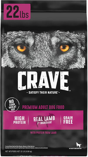 Crave Grain-Free Adult Premium Lamb & Venison Dry Dog Food - 22 lb Bag
