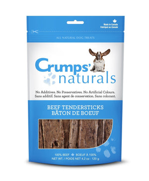 Crumps' Naturals Beef Tendersticks Dog Hard Chews - 1.9 oz Bag