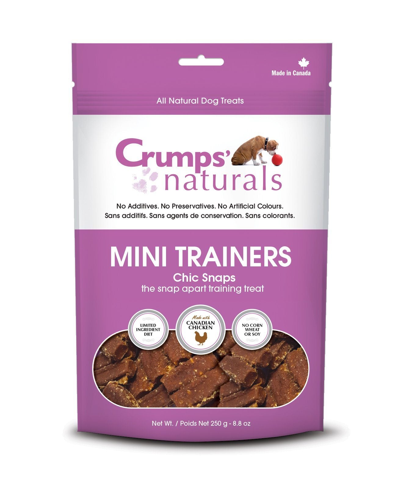 Crumps' Naturals Chic Snaps Dog Hard Chews - 4.2 oz Bag  