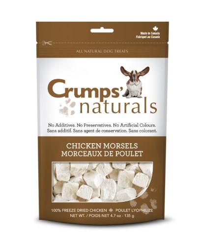 Crumps' Naturals Chicken Morsels Freeze-Dried Dog Treats - 2.3 oz Bag  