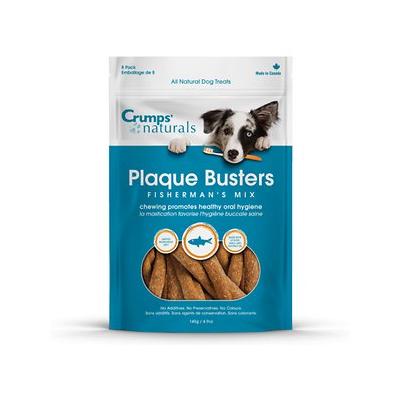 Crumps' Naturals Fisherman's Mix Plaque Buster Dog Dental Hard Chews - 4.9 oz Bag