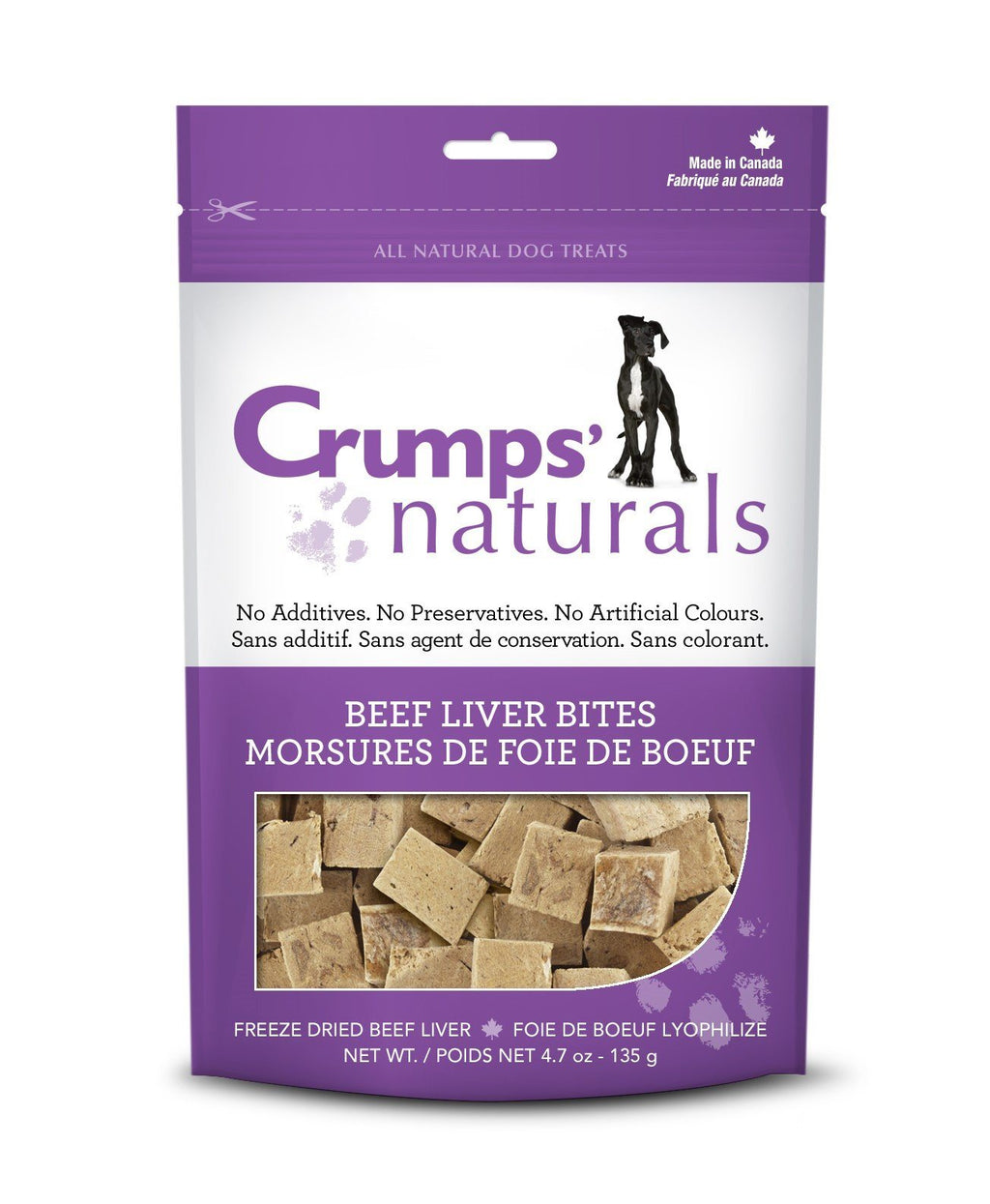 Crumps' Naturals Freeze-Dried Beef Liver Bites Freeze-Dried Dog Treats - 10 oz Bag  