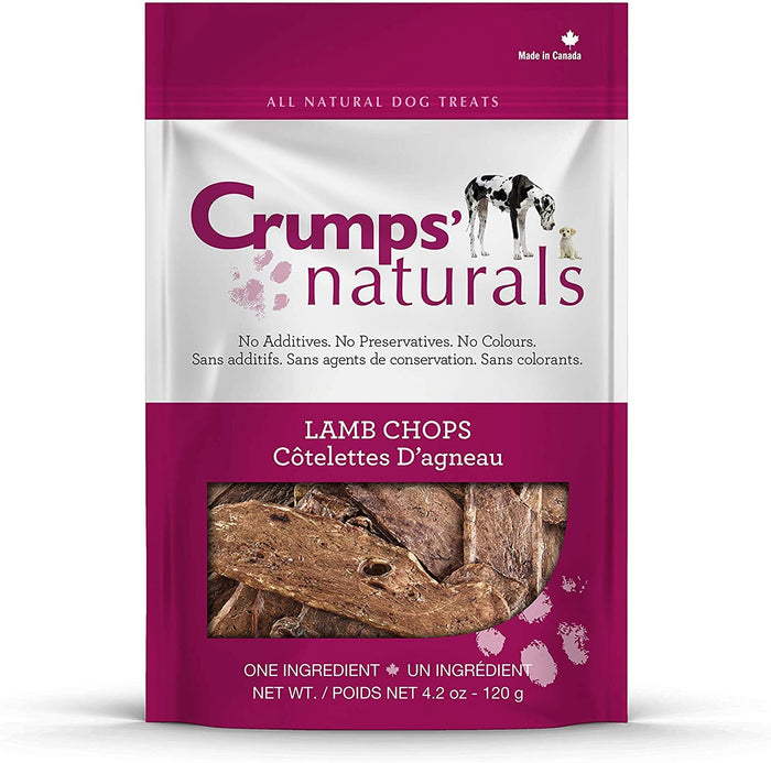Crumps' Naturals Lamb Chops (Lamb Lungs) Natural Dog Chews - 1.9 Oz