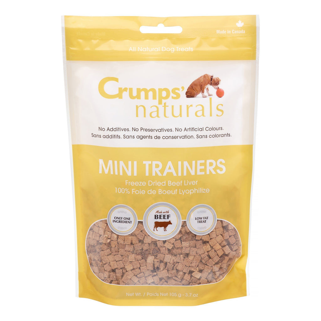 Crumps' Naturals Mini Trainers Freeze-Dried Beef Liver Freeze-Dried Dog Treats - 3.7 oz...
