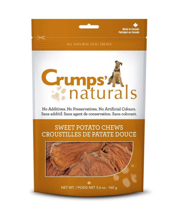 Crumps' Naturals Sweet Potato Chews Chewy Dog Treats - 5.6 oz Bag