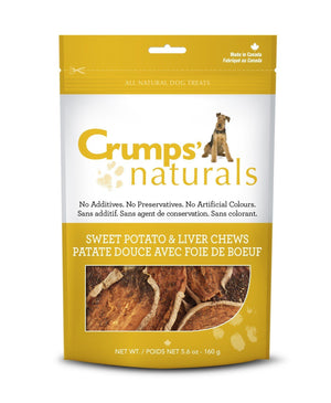 Crumps' Naturals Sweet Potato & Liver Chews Chewy Dog Treats - 11.6 oz Bag
