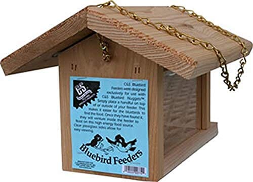 C&S Bluebird Feeder Wooden Hopper Wild Bird Feeder - 11.75 X 9 X 8 In  