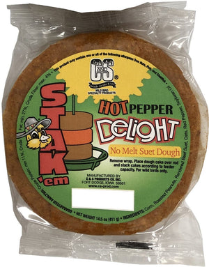 C&S Delight Dough Stak 'Em Wild Bird Food - Hot Pepper - 14.5 Oz