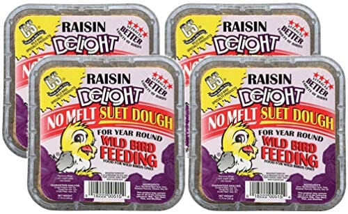 C&S Delight No Melt Suet Dough Wild Bird Food - Raisin - 11.75 Oz  