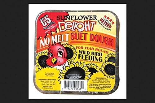 C&S Delight No Melt Suet Dough Wild Bird Food - Sunflower - 11.75 Oz