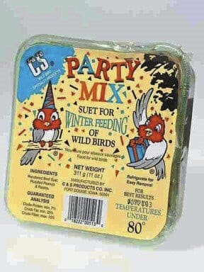 C&S Party Mix Suet Cakes Wild Bird Food - 11 Oz  