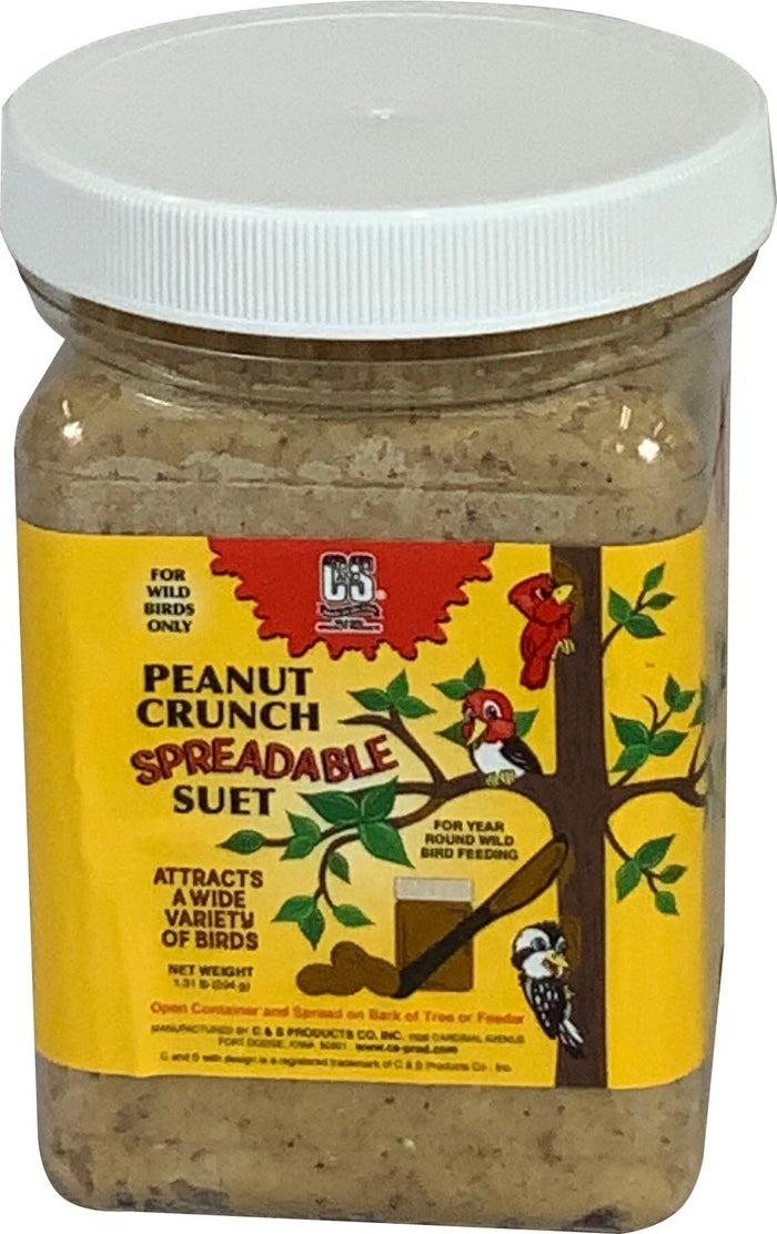 C&S Spreadable Suet Wild Bird Food - Peanut Crunch - 1.31 Lb
