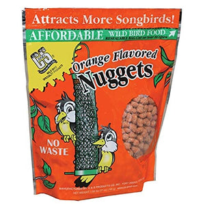 C&S Suet Nuggets Wild Bird Food - Orange - 27 Oz