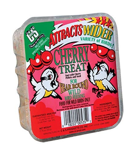 C&S Treat Suet Cakes Wild Bird Food - Cherry - 11.75 Oz  